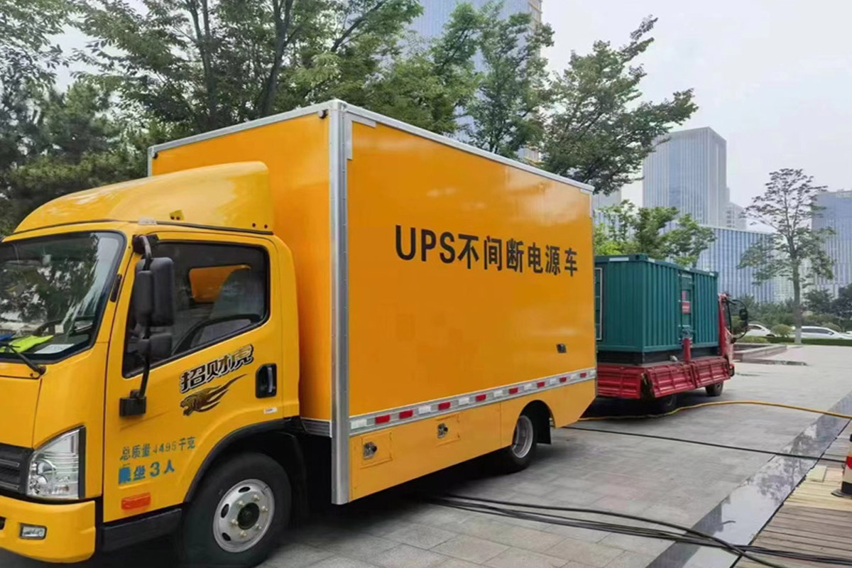 昌都发电机租赁施工现场