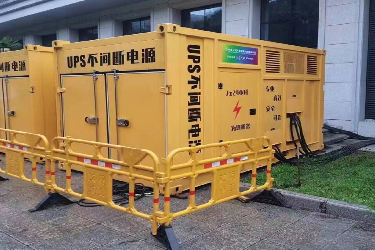 昌都发电机租赁施工现场