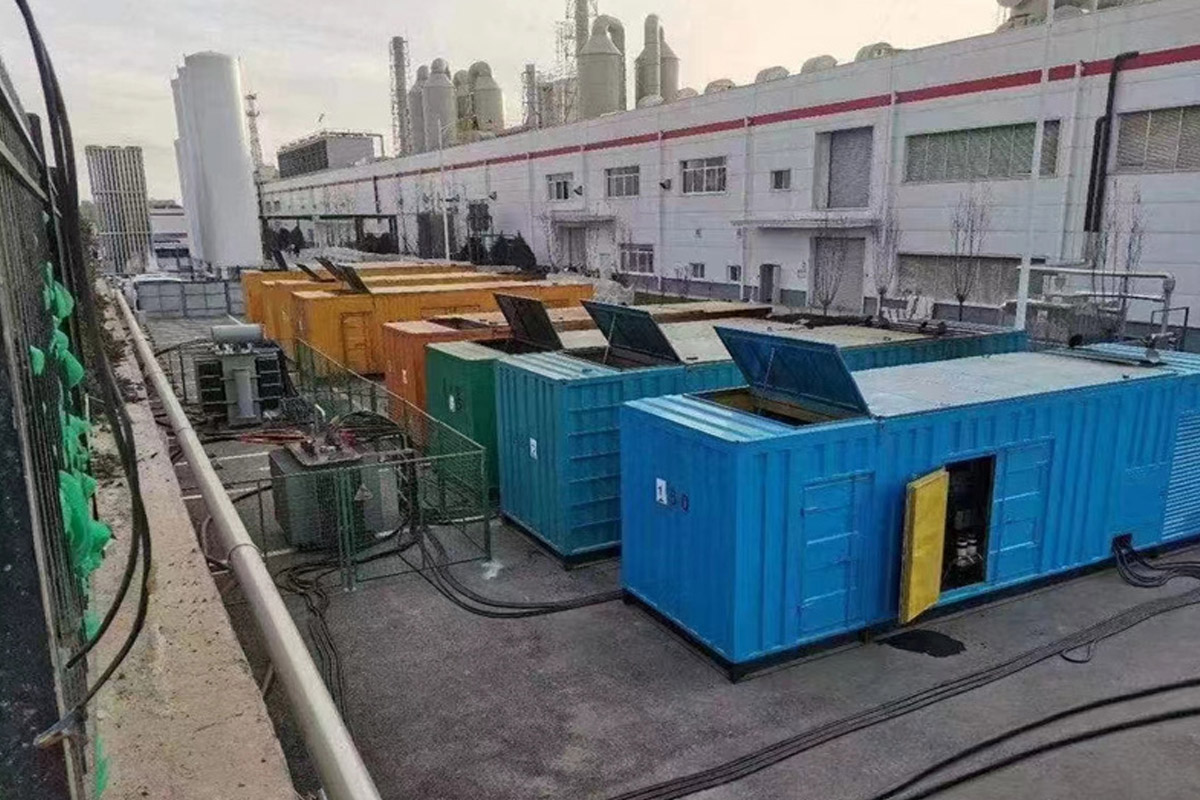 昌都发电机租赁施工现场